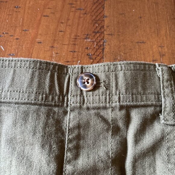 Madewell Women’s Dark Green Cotton Shorts Size Small Excellent - Picture 2 of 6